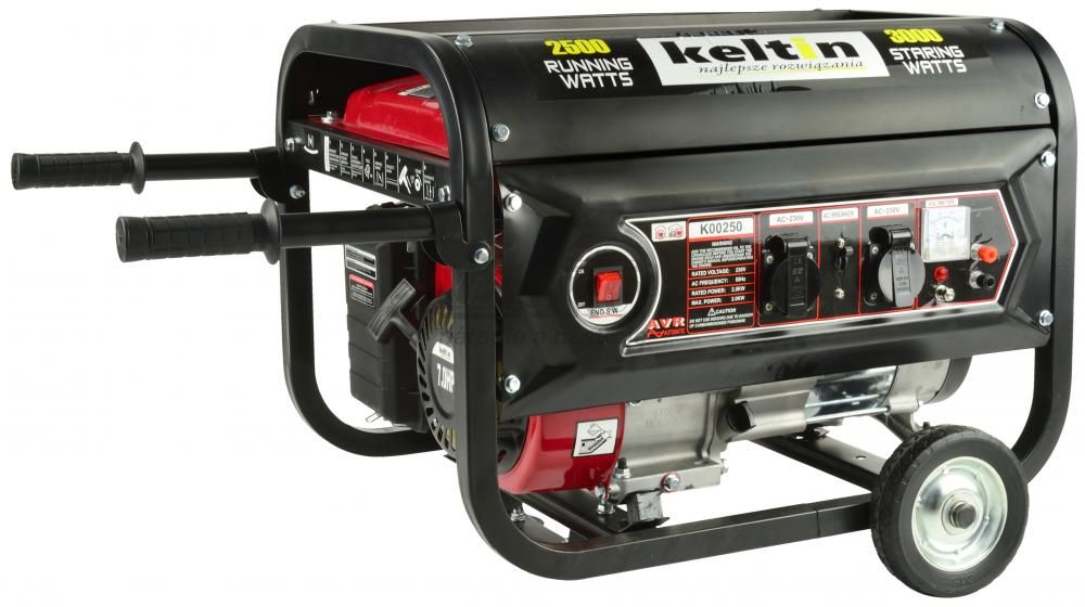 Elektrocentrála 230 V, výkon 2.500 W/230 V, motor 208 cm3, 40 kg, KELTIN