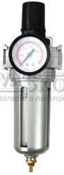 Regultor tlaku vzduchu s manometrom a s filtrom, 3/8 " zvit, GEKO