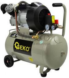 Kompresor olejov, 2-piestov, 2,2 kW, 410 l/min, vzdunk 50 litrov, GEKO