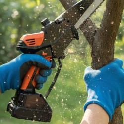 Akumul�torov� re�azov� p�la: Spo�ahliv� pomocn�k do z�hrady aj lesa