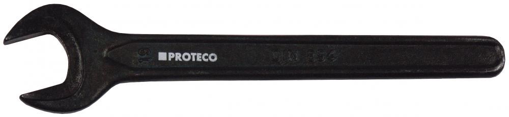 Kľúč vidlicový, jednostranný, DIN 894 čierny 18 mm,, PROTECO