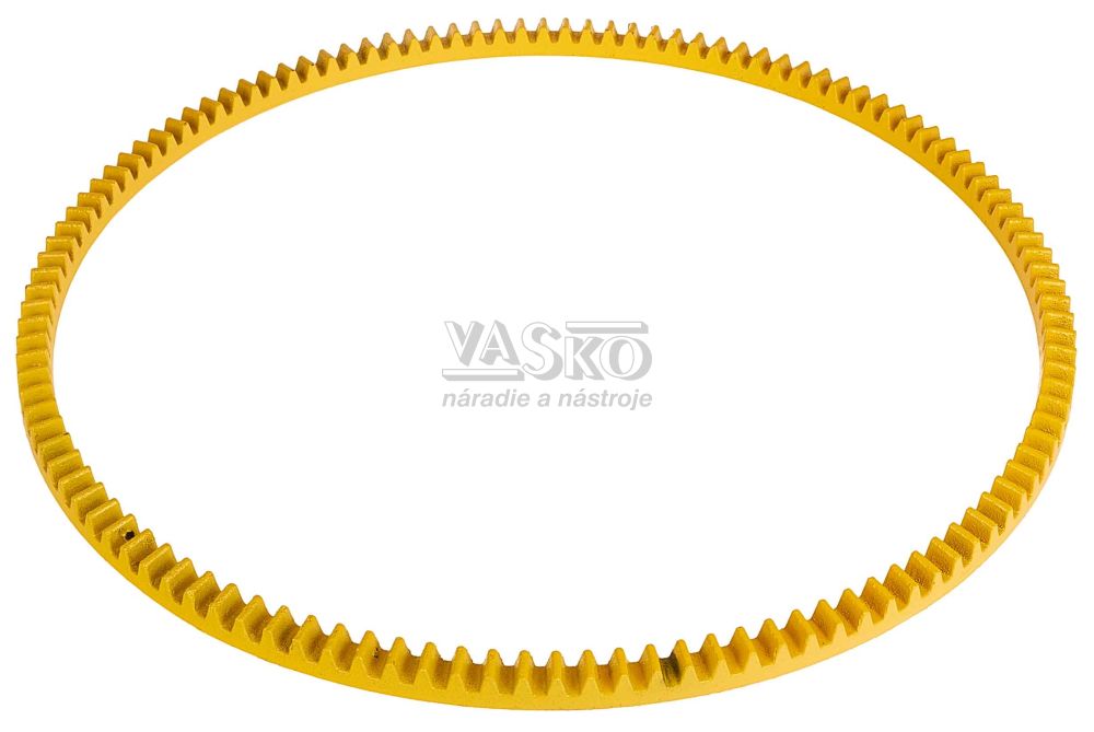 Liatinové ozubené koleso na obvode 120 litrového bubna miešačky na betón, GEKO