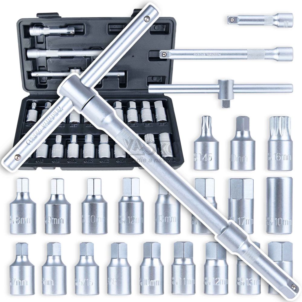 Sada kľúčov na olejové zátky, 23-dielna, GEKO