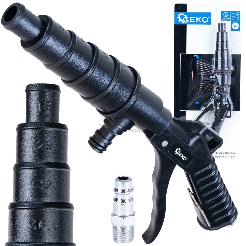 Pištoľ na čistenie chladiaceho systému 1/4", GEKO
