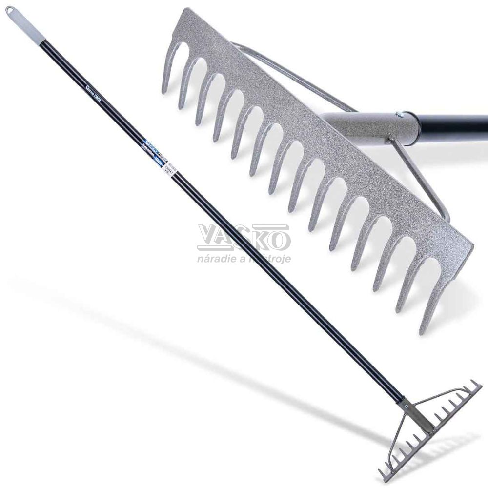Kovové hrable 14-zubové 150cm HARD-LINE, GEKO