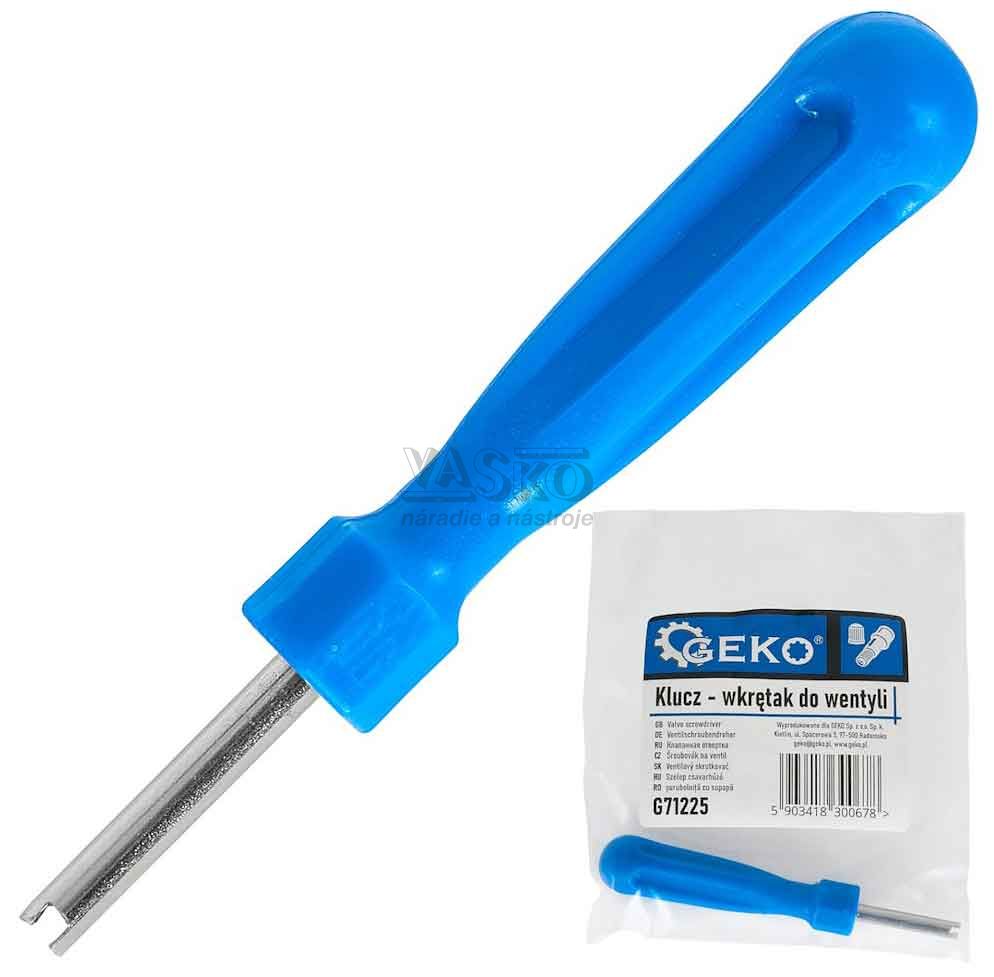 Skrutkovač na autoventil, GEKO