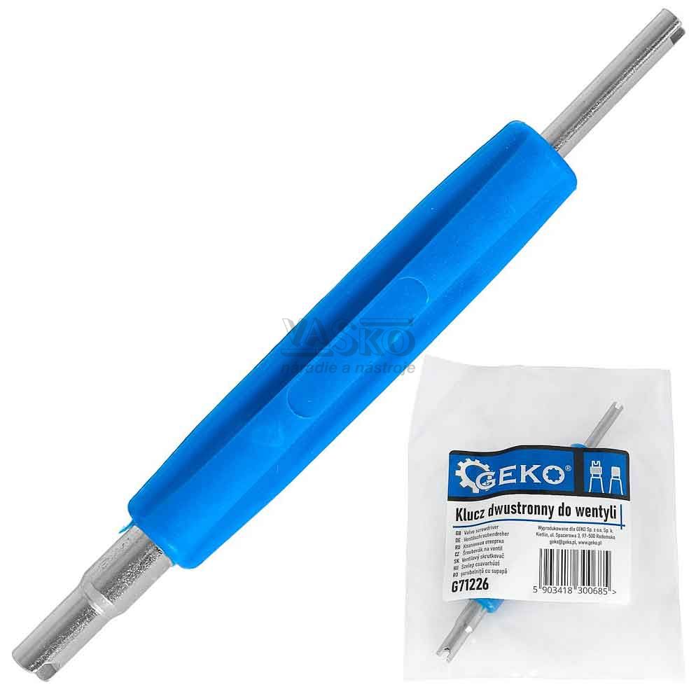 Skrutkovač na autoventil obojstranný, GEKO