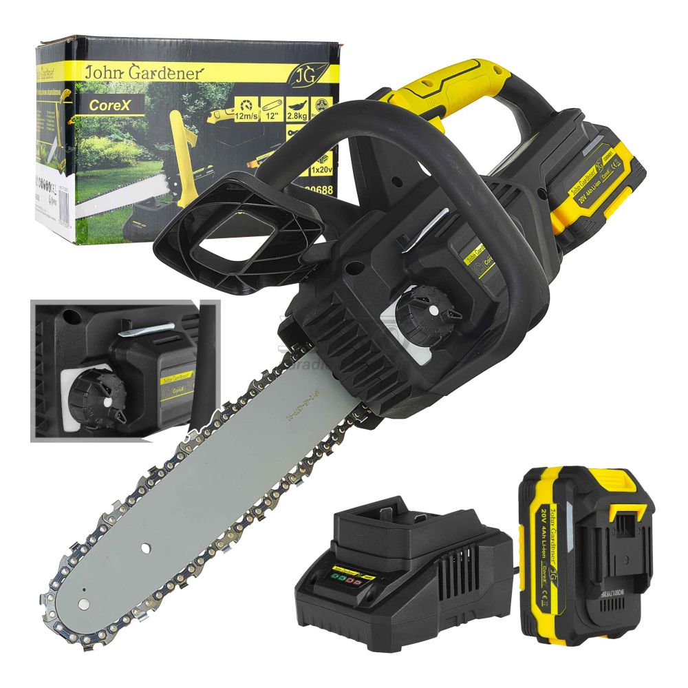 Akumulátorová píla bezuhlíková 12", 4.0Ah, 20V, CoreX, GEKO