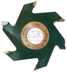 Frza 111006, 125 x 6 mm, 6 - noov s SK pltkami, drkovacia, KARNED