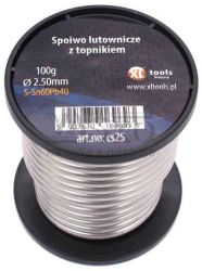 Spjka mkk Sn97Cu3, priemer 2,5 mm, 100 g, tavidlo SW26, XL-TOOLS