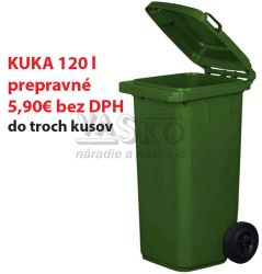 KUKA - ndoba na odpad 120 l, plastov zelen