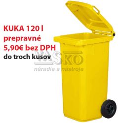 KUKA - ndoba na odpad 120 l, plastov lt