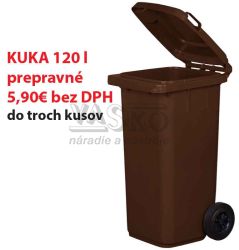 KUKA - ndoba na odpad 120 l, plastov hned