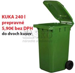 KUKA - ndoba na odpad 240 l, plastov zelen