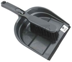 Metlika na smeti s plastovou lopatkou a gumenou hranou, XL-TOOLS