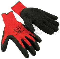 Rukavice DRAGON erven, vekos 7, XL-TOOLS 