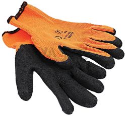 Rukavice zateplen DRAGON, oranov, vekos 9, XL-TOOLS 