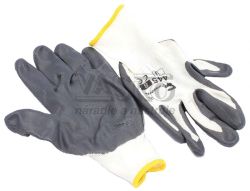 Rukavice nylonov man v nitrilu, vekos 10, XL-TOOLS 