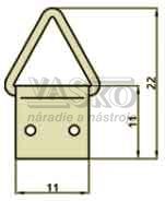 Zvesn oko pre rm obrazov . 1 11x11x22 mm, 100 ks