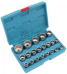 Sada 1/2" hlavc 12HRAN, 21-dielna, 8-36 mm, XL-TOOLS