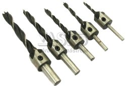 Sada zhlbnikov do dreva s vrtkmi 4,5,6,8,10 mm, upnanie valcov stopka, XL-TOOLS