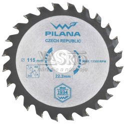 Plov kot s SK pltkami 115x1,8x22,2 zuby 24 WZ, PILANA