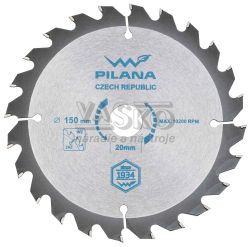 Plov kot s SK pltkami 150x2,0x20 zuby 24 WZ, PILANA