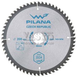 Plov kot s SK pltkami 200x2,2x30 zuby 60 WZ, PILANA