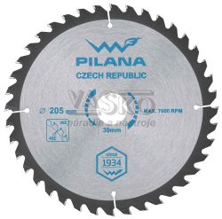 Plov kot s SK pltkami 205x2,2x30 zuby 40 WZ, PILANA