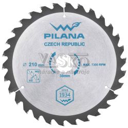 Plov kot s SK pltkami 210x2,2x30 zuby 30 WZ, PILANA