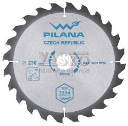 Plov kot s SK pltkami 230x2,4x30 zuby 24 WZ, PILANA