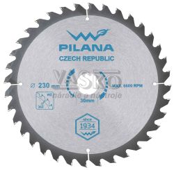 Plov kot s SK pltkami 230x2,4x30 zuby 36 WZ, PILANA