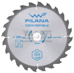 Plov kot s SK pltkami 250x2,4x30 zuby 24 WZ, PILANA