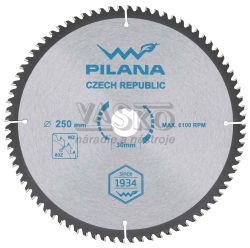Plov kot s SK pltkami 250x2,4x30 zuby 80 WZ, PILANA