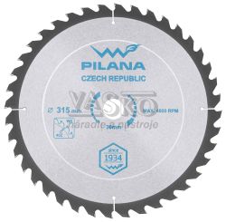 Plov kot s SK pltkami 315x2,8x30 zuby 40 WZ, PILANA