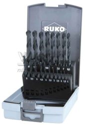 19-d. sada vrt�kov do kovu 1-10 mm, HSS-�ierne, RUKO