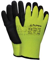 Ochrann rukavice ALPEN zimn, zateplen, ltozelen, vekos 9, VASKO