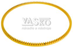 Liatinové ozubené koleso na obvode 120 litrového bubna miešačky na betón, GEKO Liatinové ozubené koleso na obvode 120 litrového bubna miešačky na betón, GEKO