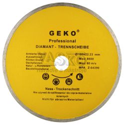 Diamantov� kot�� celoobvodov� 180 x 22,2 x 2,5 mm, GEKO