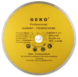 Diamantov� kot�� celoobvodov� 250 x 25,4 x 3 mm, GEKO