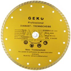 Diamantov kot TURBO 230 x 22 x 2,8 mm, celistv segment, GEKO