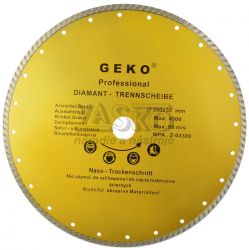 Diamantov kot TURBO 350 x 32 x 3,8 mm, celistv segment, GEKO