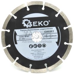 Diamantov� kot�� segmentov� 150 x 22 x 2,4 mm, segment 10 mm, PROFI, GEKO