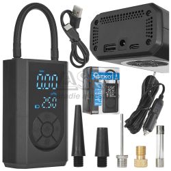 Kompresor do auta/na bicykel 4000mAh, 84W,10 barov,  GEKO