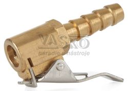 Mosadzn koncovka k hadike s priemerom 8 mm na plnenie pneumatk, GEKO