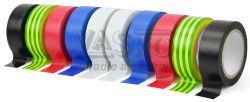Izolaèná páska PVC 19 mm x 0,13 mm x 10 m, 10 farieb, cena za 10 ks, GEKO