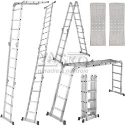 Rebr�k �tvordielny k�bov� 4 x 4 prie�ok s plo�inou, 470 cm, 17,6 kg, GEKO