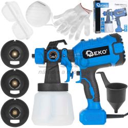 Striekacia maliarska pito, 400 W, ndobka 800 ml, tryska 1,8 a 2,5 mm, GEKO