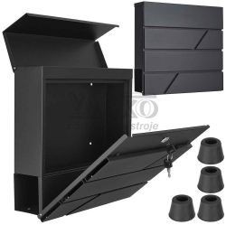 Potov schrnka 36,5 x 36,5 x 10 cm, ierna, GEKO