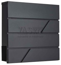 Po�tov� schr�nka 36,5 x 36,5 x 10 cm, �ierna, GEKO